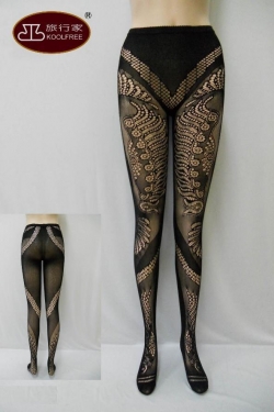 複製-(28257-138) Fashion Sexy Women Fishnet Pattern Jacquard Pantyhose